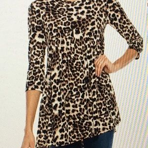 Leopard Baby Doll Top